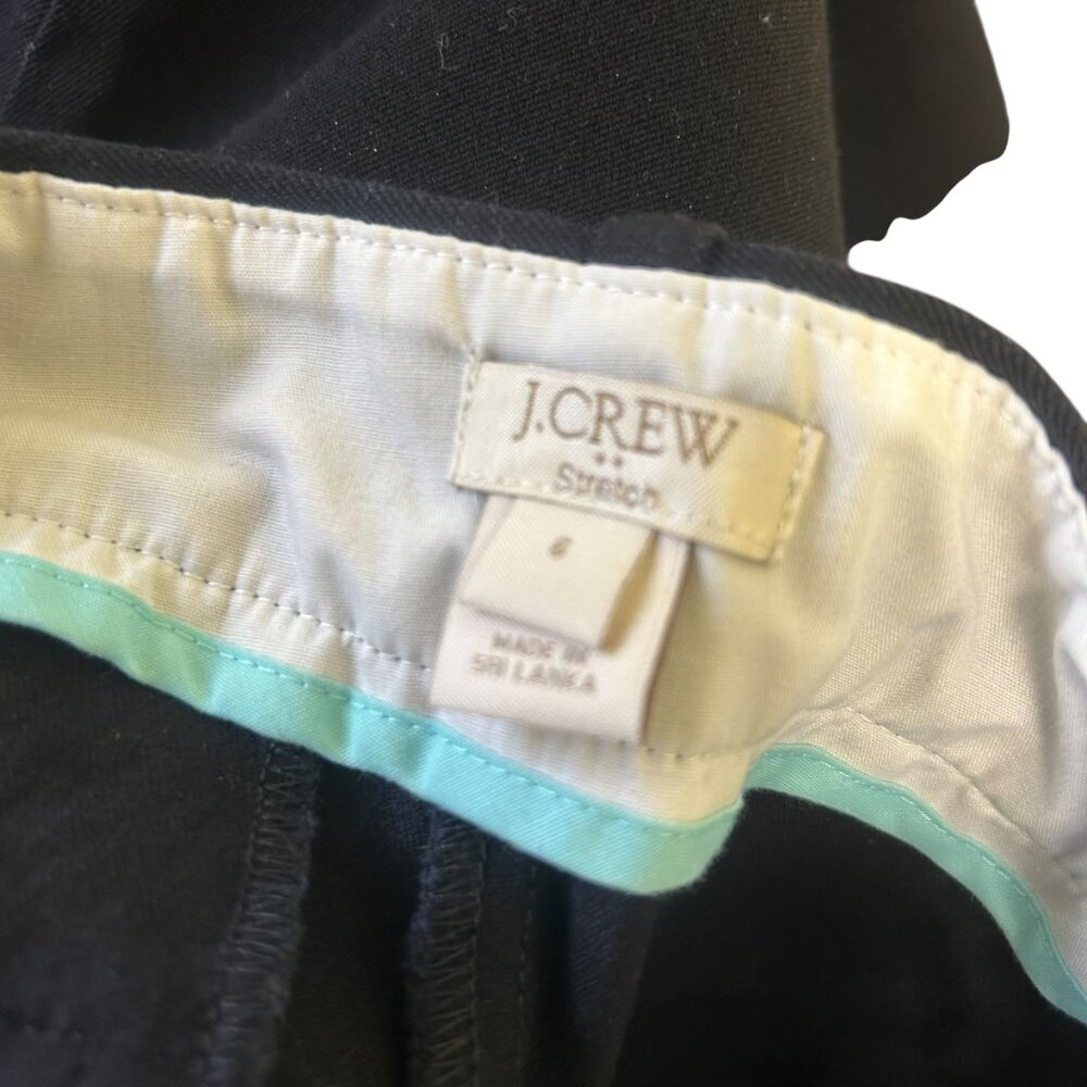 J. Crew Stretch Slim Ankle Pants Black Size 6 - Picture 5 of 6
